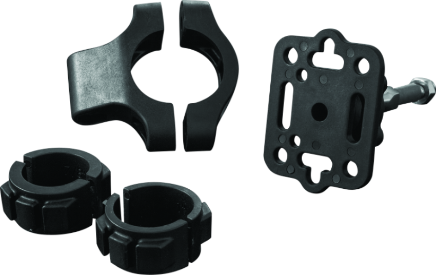 Kuryakyn 1671 Handlebar Accessory Mount Standard 7/8 to 1-1/4in Bar Black