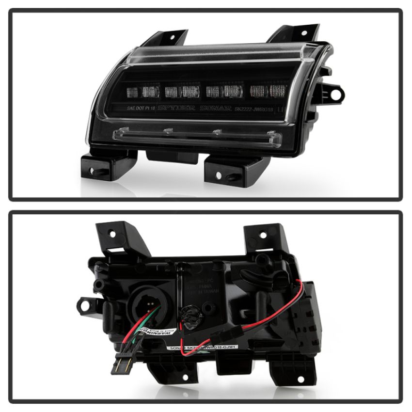 SPYDER 5088543 Front Fender LED Lights - Sequential LED Turn Signal Lights - Black