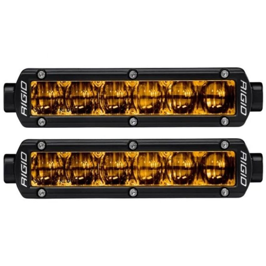 Rigid Industries 906704 6in SR-Series Pro Dot / SAE Fog Lights (Pair) - Selective Yellow