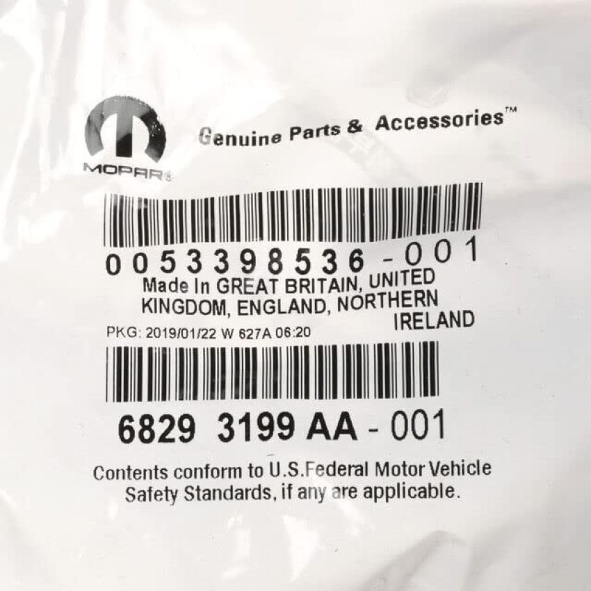 Mopar 68293199AA SENSOR, Tire Pressure