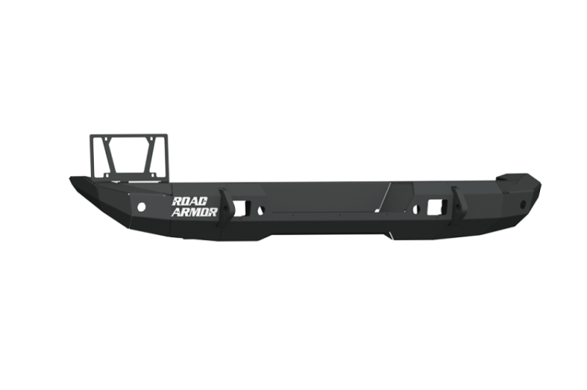 Road Armor 5182R1B 18-20 Jeep Wrangler JL Stealth Rear Bumper Mid Width w/Tire Carrier Hole - Tex Blk