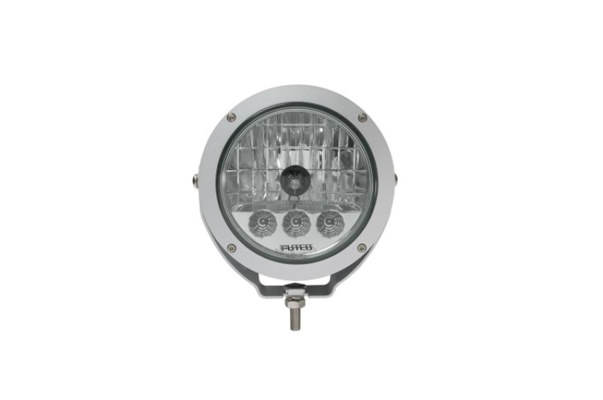 Putco 231900 HID Lamp w/3 LED DayTime Running Lights - 6in Silver Housing w/ Clear Lens HID Off Road Lamps