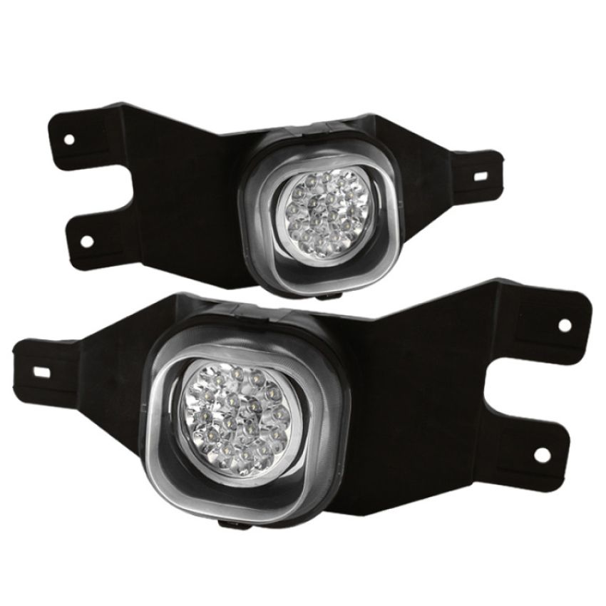 SPYDER 5015648 LED Fog Lights w/Switch - Clear