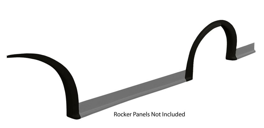 FIVESTAR FIV007-261-BL MD3 Wheel Flares Dirt Black Left