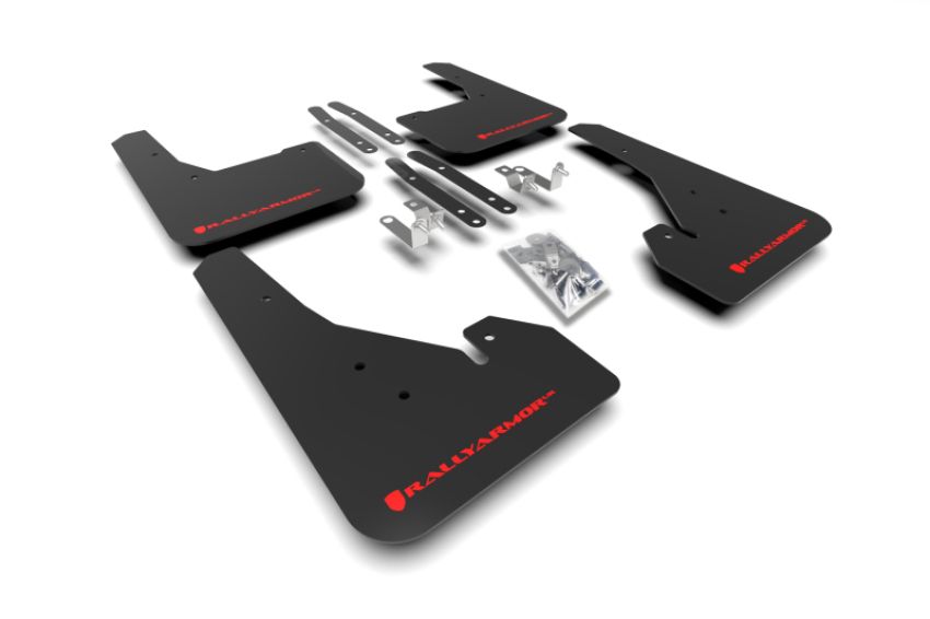 Rally Armor MF67-UR-BLK/RD Black Mud Flap/Red Logo