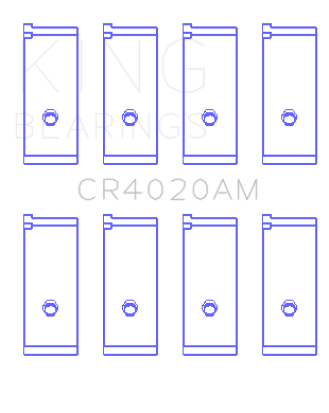 King Engine Bearings CR4020AM0.75 Suzuki G-13 (Size +0.75mm) Connecting Rod Bearing Set
