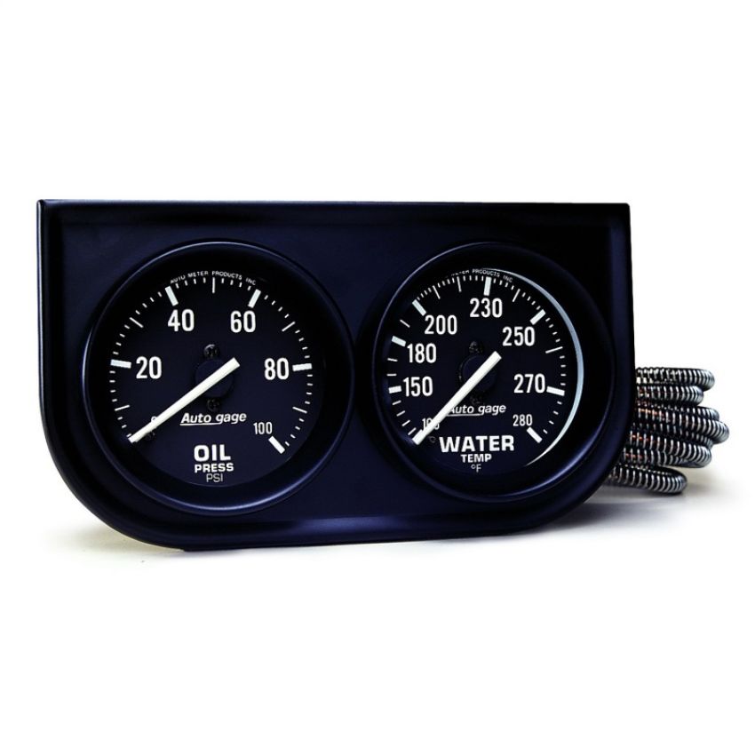 AutoMeter 2392 GAUGE CONSOLE, OILP/WTMP, 2