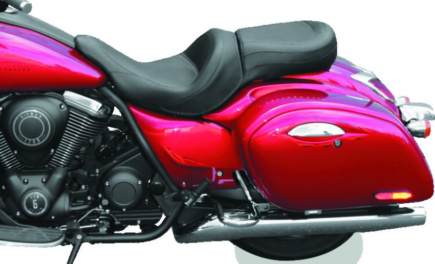 Mustang Motorcycle 76287 Mustang 11-19 Kawasaki Vulcan 1700 Vaquero Standard Touring 1PC Seat - Black