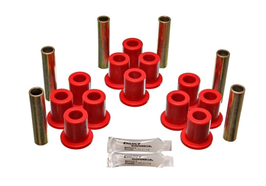 Energy Suspension 4.2118R Fd 4 Wd Frt Sprg Bush Set - Red