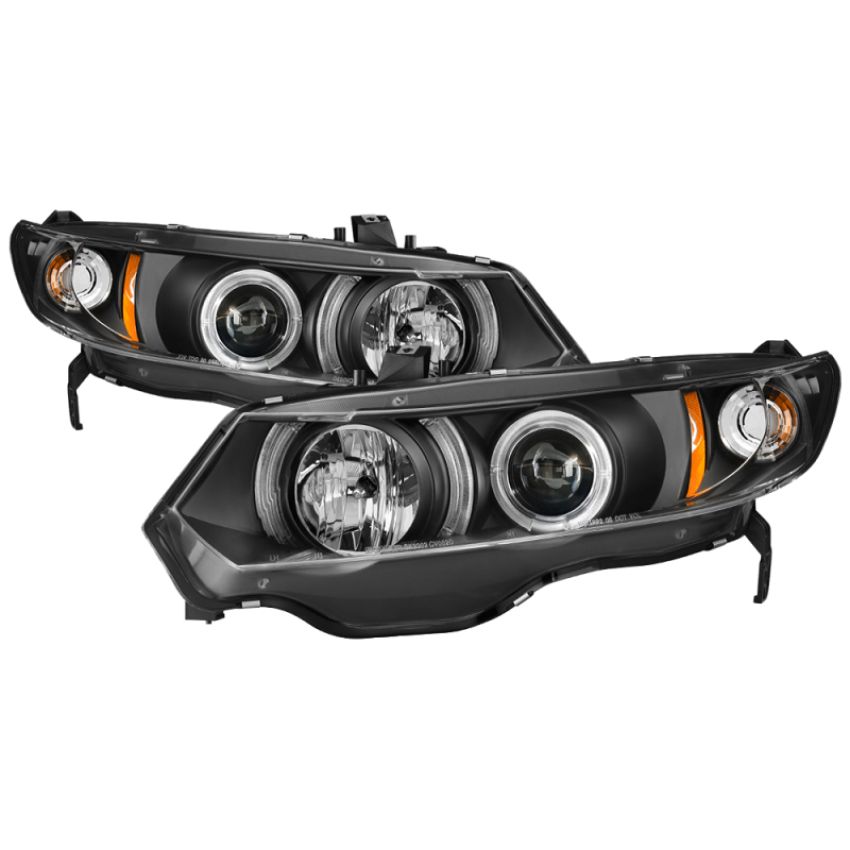 SPYDER 5010780 Projector Headlights - LED Halo - Black