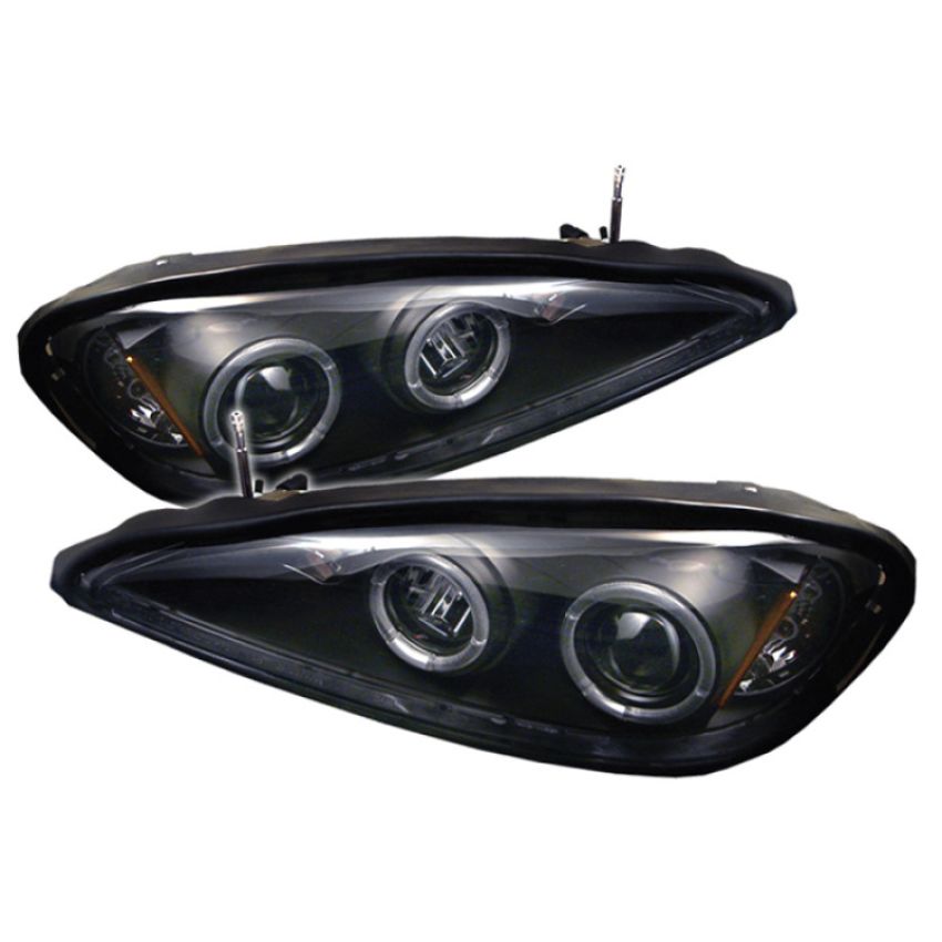 SPYDER 5011640 Projector Headlights - LED Halo - Black