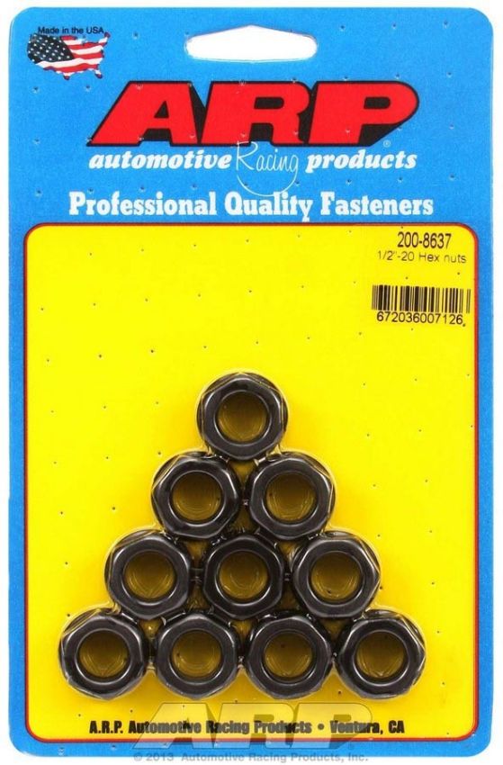 ARP ARP200-8637 Hex Nuts - 1/2-20 (10)