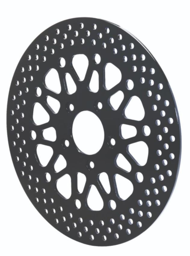 Wilwood 160-10665-BK Rotor-Rear-Harley-Davidson Motorcycle 2000-07 Black Finish 11.50 x .196 - 5 on 3.25in