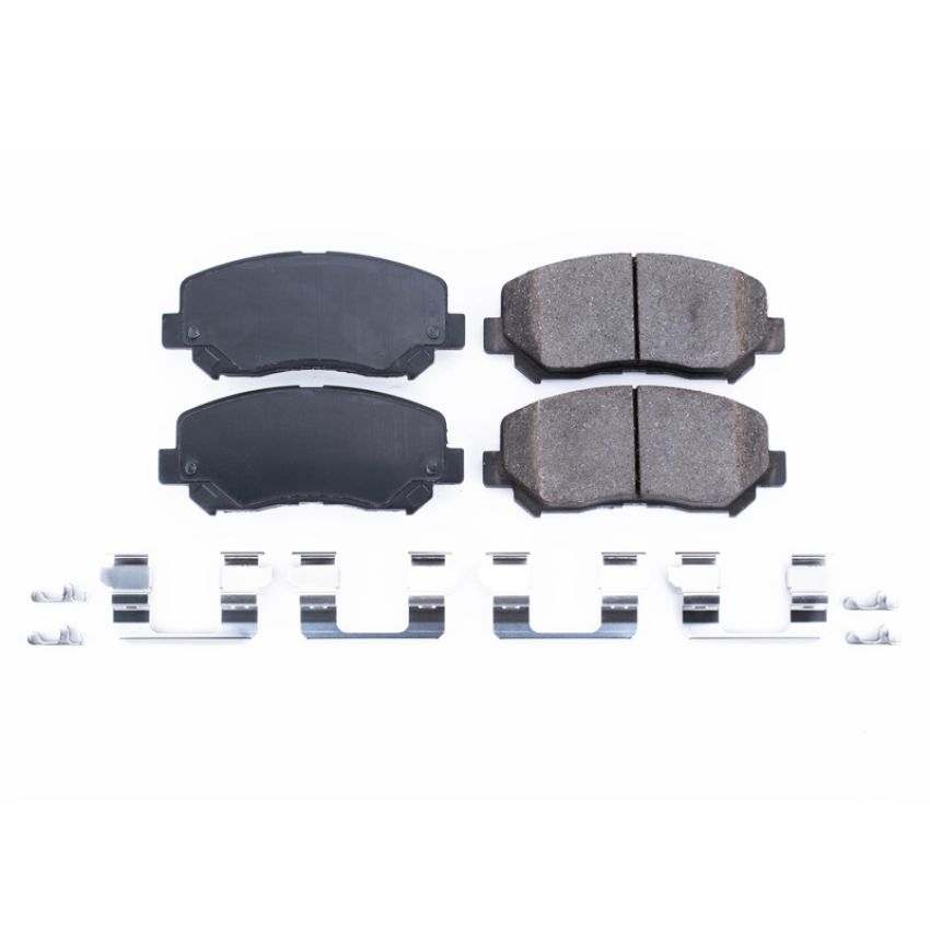 PowerStop 17-1640 PowerStop - Z17 Low-Dust Ceramic Brake Pads with Hardware