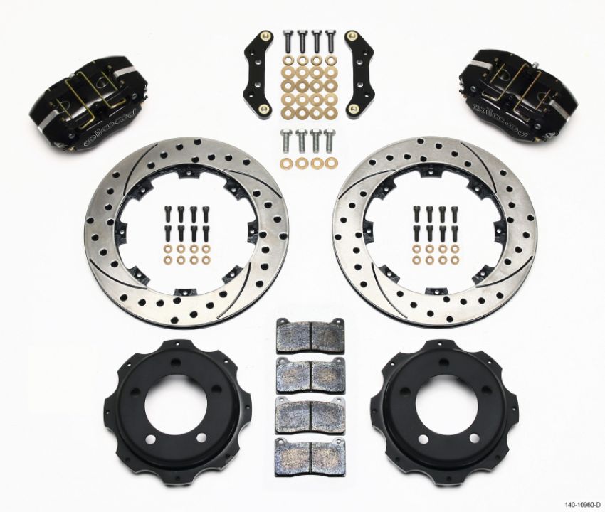 Wilwood 140-10960-D Dynapro Rear Kit 12.19in Drilled Backdraft Cobra (BMW E36 Based)