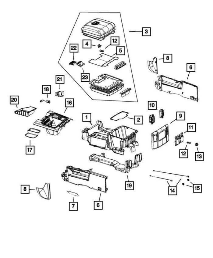 Mopar 68328704AD MEDIA CENTER, Hub