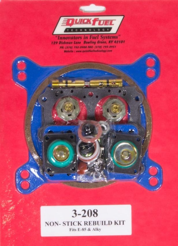 QUICK FUEL TECHNOLOGY QFT3-208 E85 Carb Rebuild Kit 650/750/850/950FCM