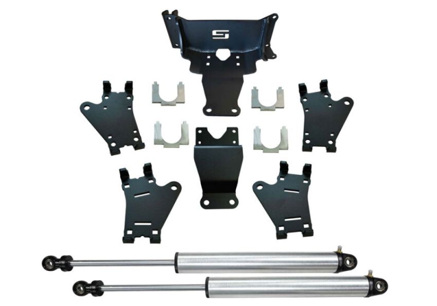 Superlift 92765 17-24 Ford F450/F550 Super Duty 4WD Dual Steering Stabilizer Kit w/Radflo Cylinders