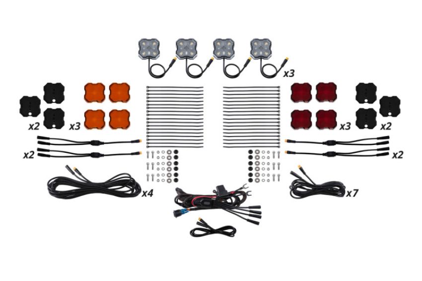 Diode Dynamics DD7747 Single-Color Rock Light Installer Magnet Mount Kit (12-pack)