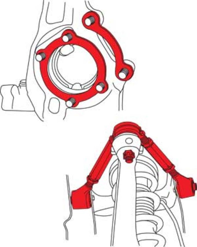 SPECIALTY PRODUCTS COMPANY 73000 G35/350Z ADJ CONTROL ARMS
