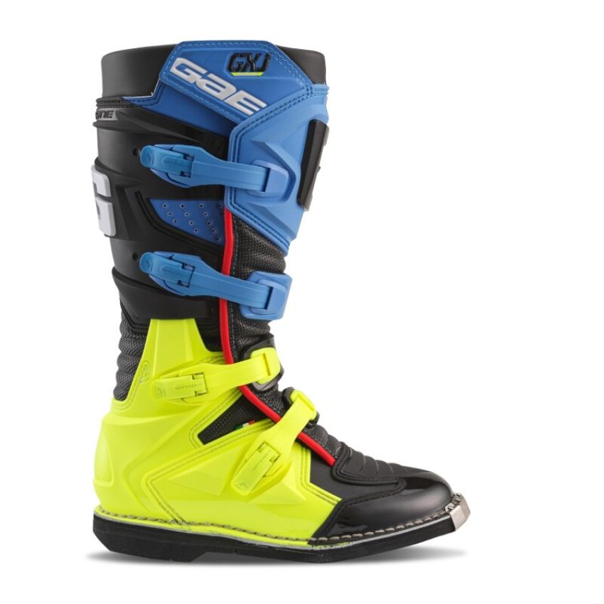 Gaerne 2169-013-2 GXJ Boot Black/Blue/Fluorescent Yellow Size - Youth 2