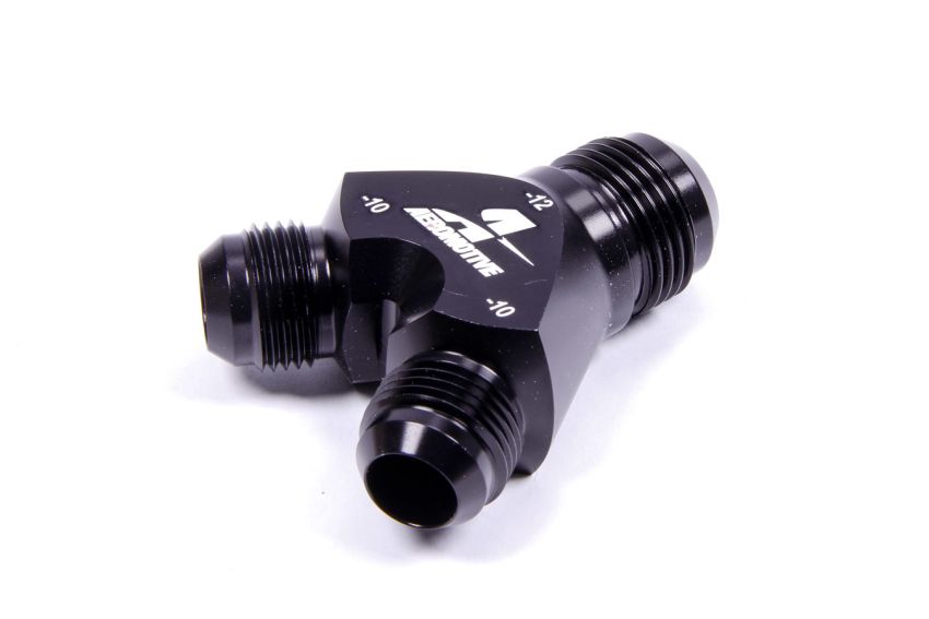 AEROMOTIVE AFS15678 Y-Block Fitting - 12an to 2 x -10an