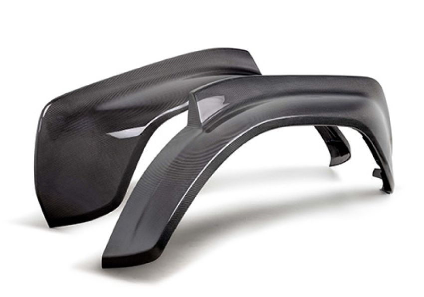 Ford Racing M-16268-BGR 2022-2025 Bronco Raptor Carbon Fiber Rear Fender Flare Set-Gloss