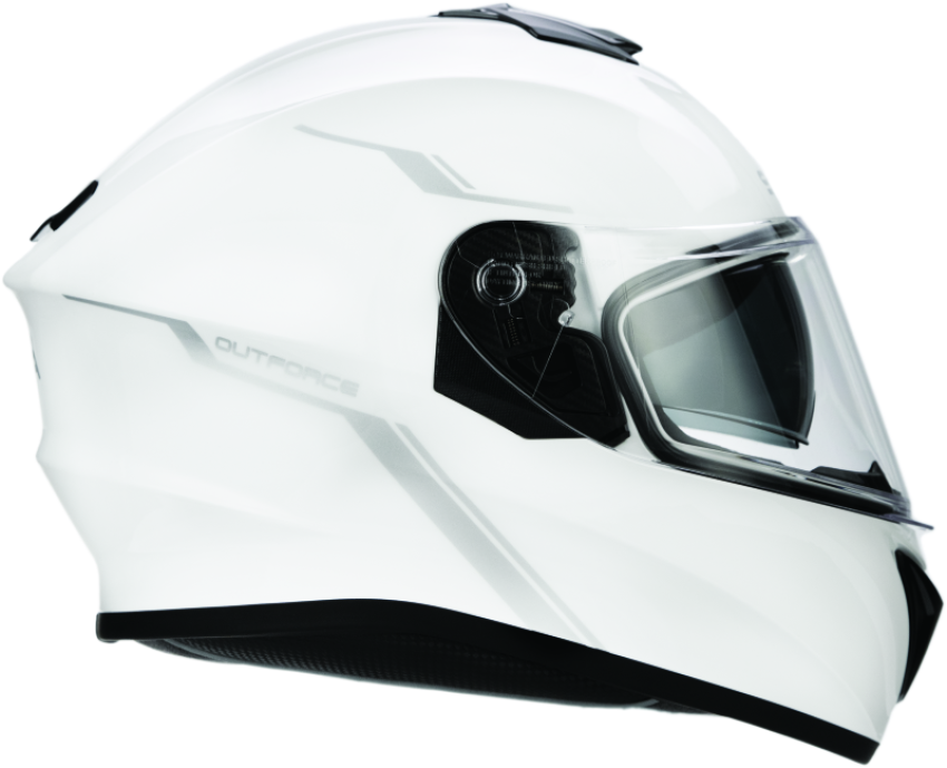 Sena Technologies OUTFORCE-GW00S Outforce Full Face Bluetooth Helmet Glossy White - Small