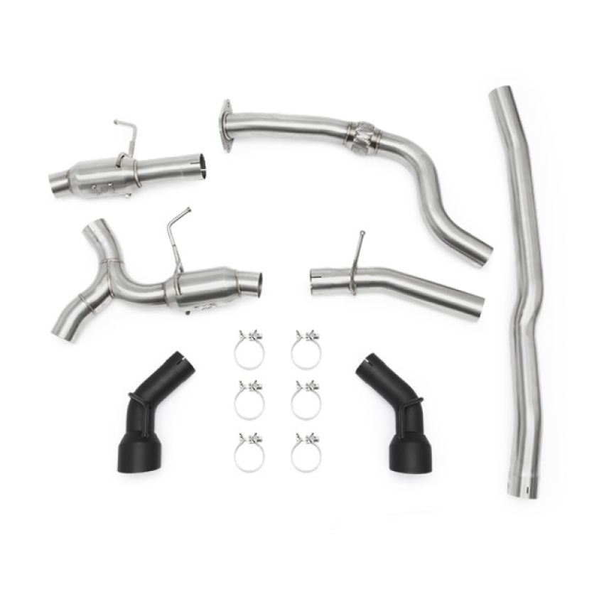 Mishimoto MMEXH-CAM4-16DTPBK 2016+ Chevrolet Camaro 2.0T Dual Black Tip Cat-Back Exhaust