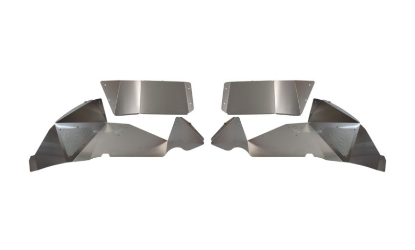 Fishbone Offroad FB33108R Raw Rear Aluminum Inner Fenders - Legacy Model - Set FB33108R