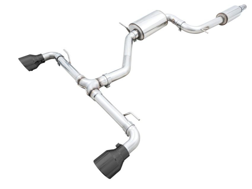 AWE Tuning 3015-33658 AWE 2022 VW GTI MK8 Touring Edition Exhaust - Diamond Black Tips