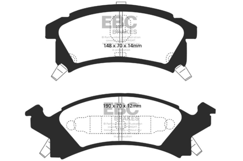 EBC Brakes DP21175 Greenstuff 2000 Series Sport Brake Pads