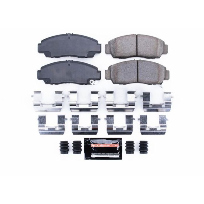 PowerStop Z23-787 PowerStop - Z23 Daily Driver Carbon-Fiber Ceramic Brake Pads with Hardware Kit