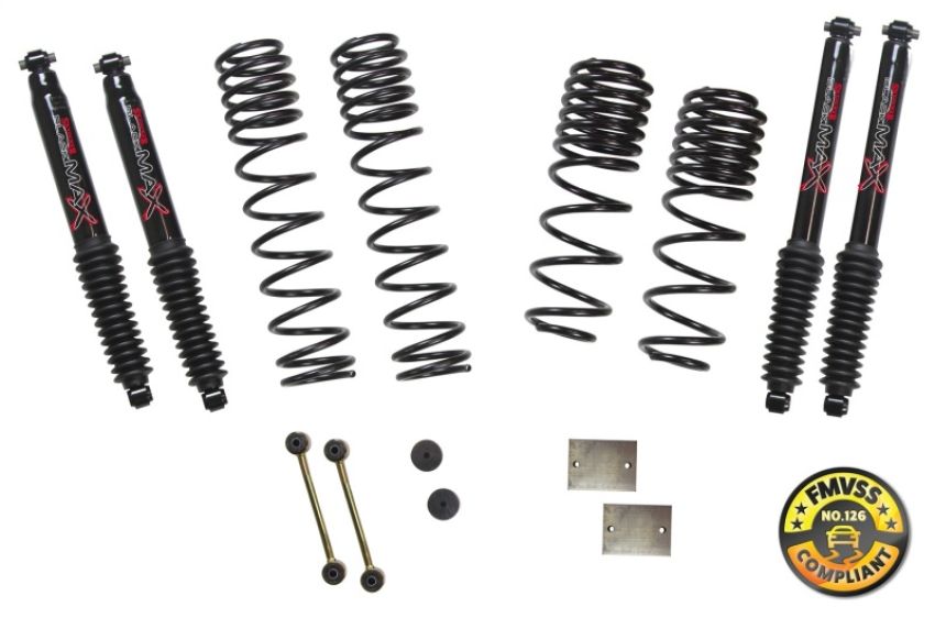 Skyjacker JL15RBPBLT 2018 Jeep Wrangler JL 4 Door 4WD (Rubicon) Long Travel 2 Stage 1in-1.5in Coil System