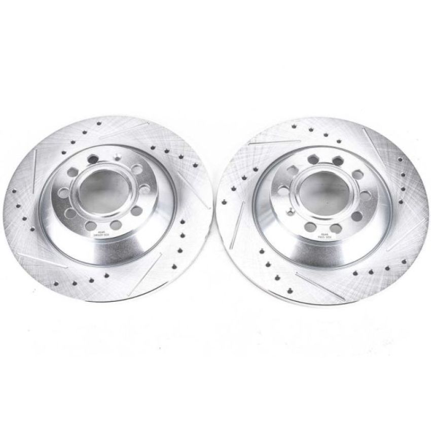 PowerStop EBR1008XPR PowerStop Evolution Performance Drilled, Slotted & Plated Brake Rotor Pair