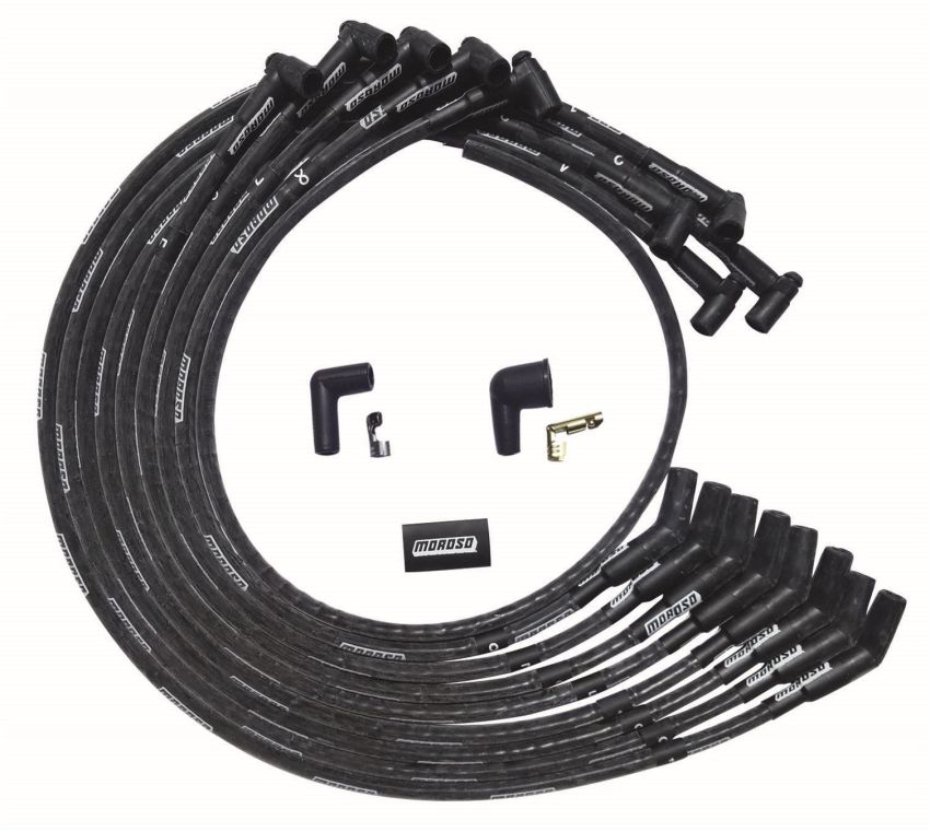 MOROSO MOR51530 Ultra Plug Wire Set SBC Under V/C Black