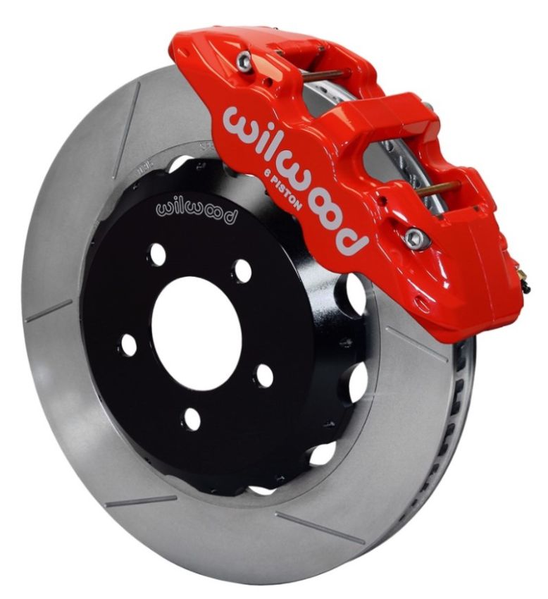 Wilwood 140-14288-R AERO6 Front Hat Kit 14.00 Red 2016-Up Camaro w/Lines