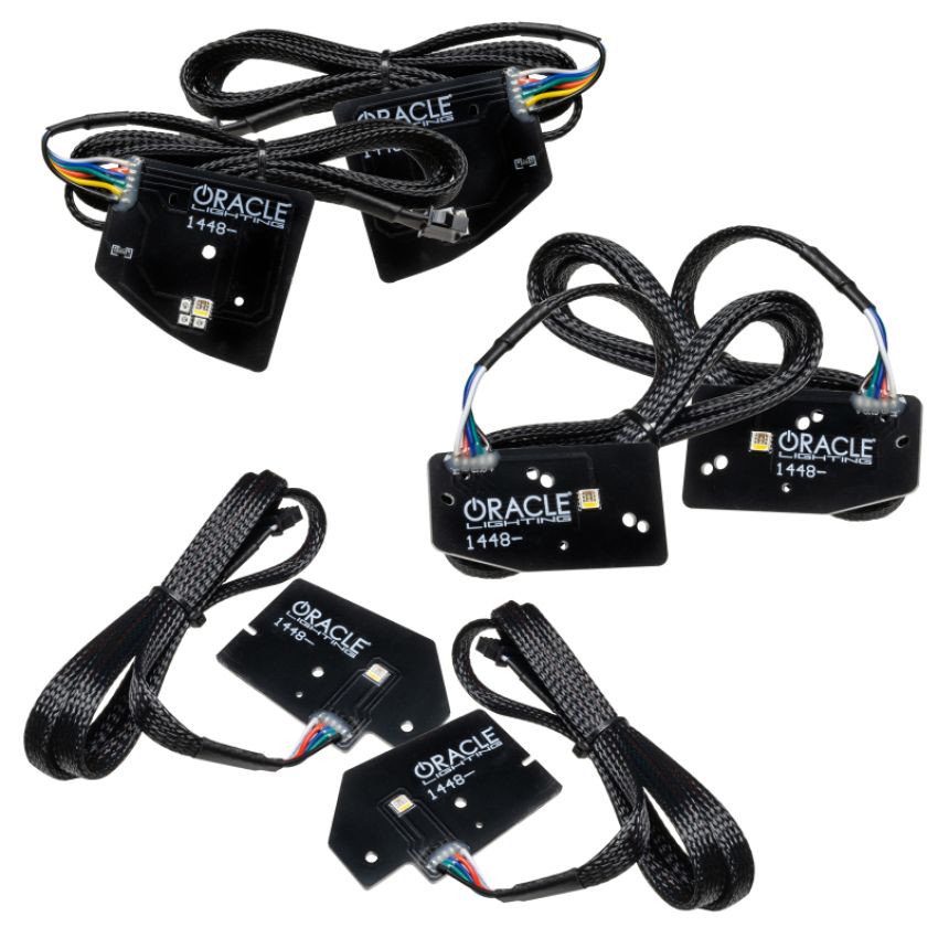 Oracle Lighting 1448-339 2019-2021 RAM 1500 ColorSHIFT(tm) RGBW+A LED Projector Headlight DRL Upgrade Kit