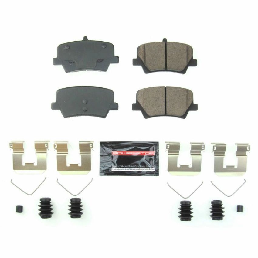 PowerStop Z23-2136 PowerStop - Z23 Daily Driver Carbon-Fiber Ceramic Brake Pads with Hardware Kit