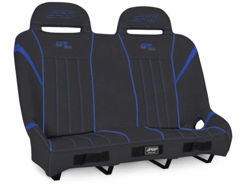 PRP Seats A60-V PRP Polaris RZR GT/S.E. Suspension Bench- Black/Blue