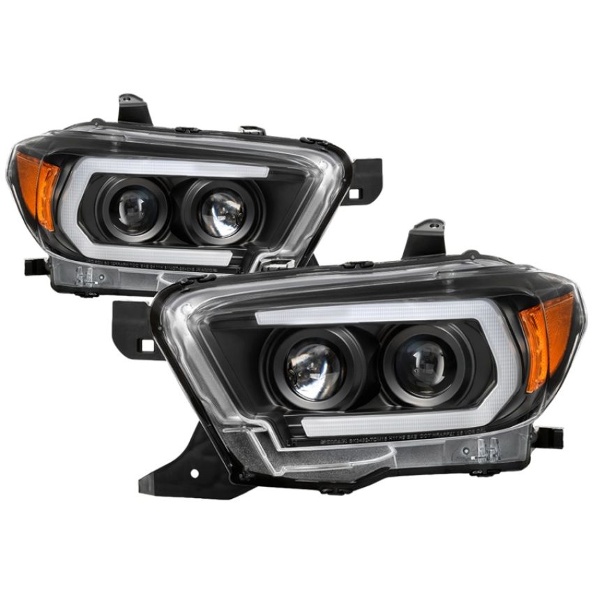 SPYDER 5085818 Projector Headlights - Sequential LED Turn Signal - Black