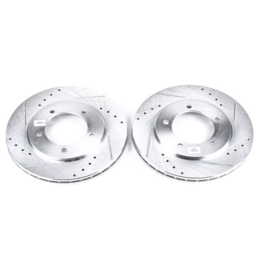 PowerStop JBR904XPR PowerStop Evolution Performance Drilled, Slotted & Plated Brake Rotor Pair