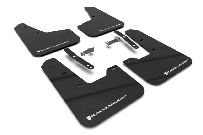 Rally Armor MF21-UR-BLK-WH Black Mud Flap/White Logo