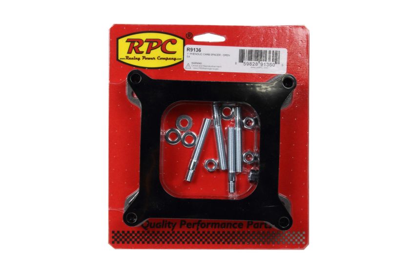 RACING POWER CO-PACKAGED RPCR9136 1In Phenolic Carb Space r - Open