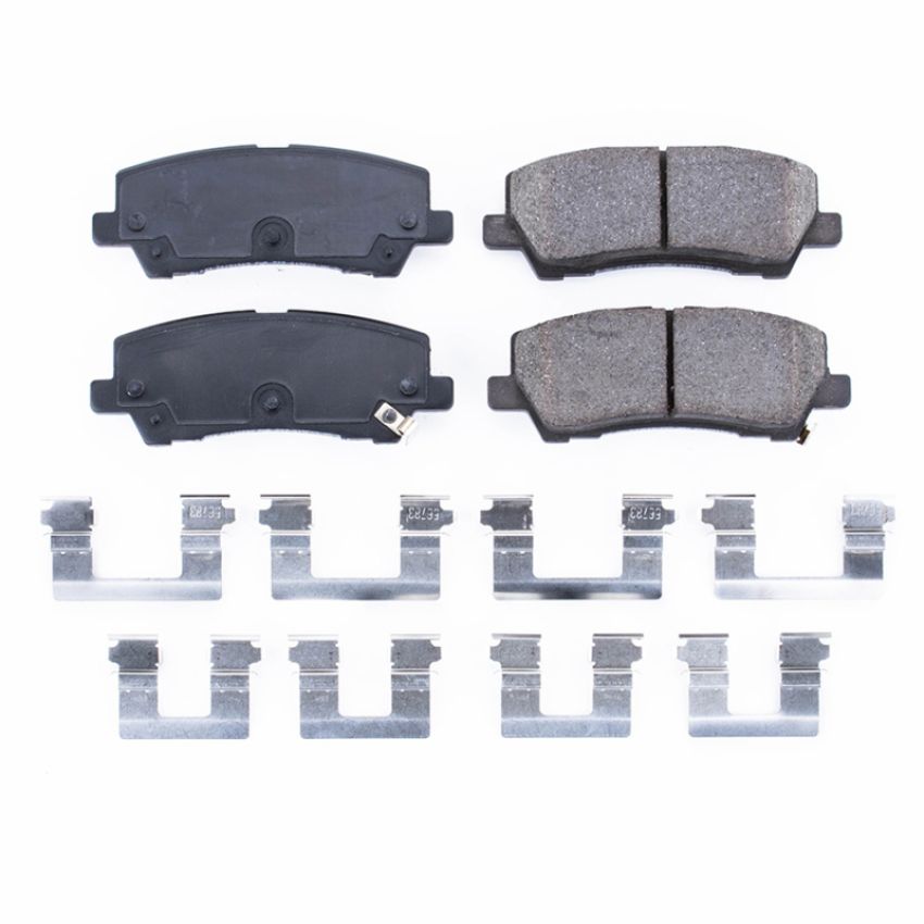 PowerStop 17-1793 PowerStop - Z17 Low-Dust Ceramic Brake Pads with Hardware