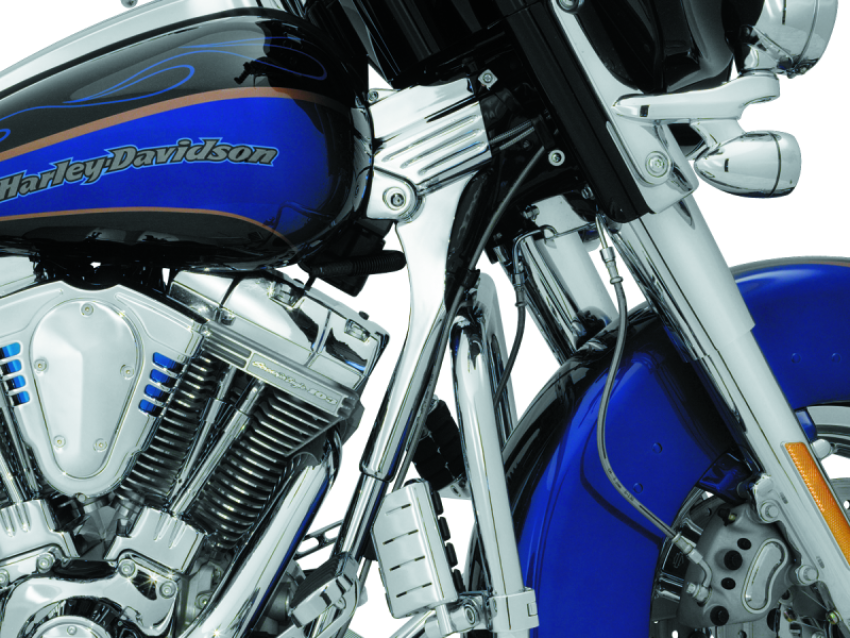 Kuryakyn 8146 Deluxe Neck Cover Kit 95-05 Touring Models Chrome