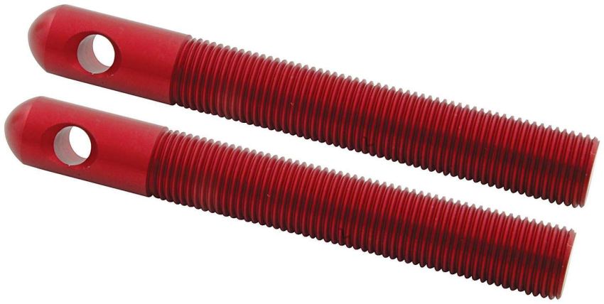 ALLSTAR PERFORMANCE ALL18508 Alum Hood Pins 1/2in 1/4in Holes Red 2pk