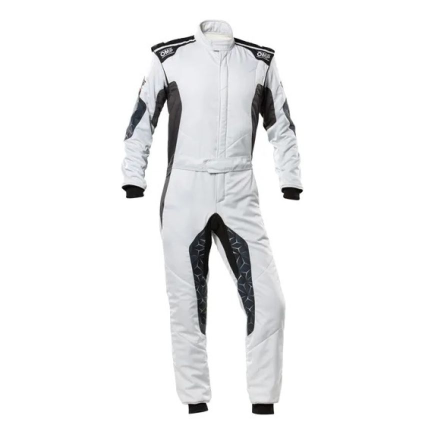 OMP RACING, INC. OMPIA0-1864-A01-089-58 TECNICA HYBRID OVERALL F IA 8856-2018 GRAY / BLAC