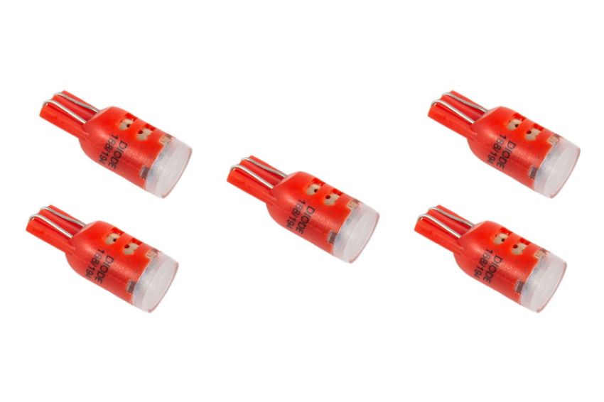 Diode Dynamics DD0030F 194 LED Bulb HP5 - Red (five)