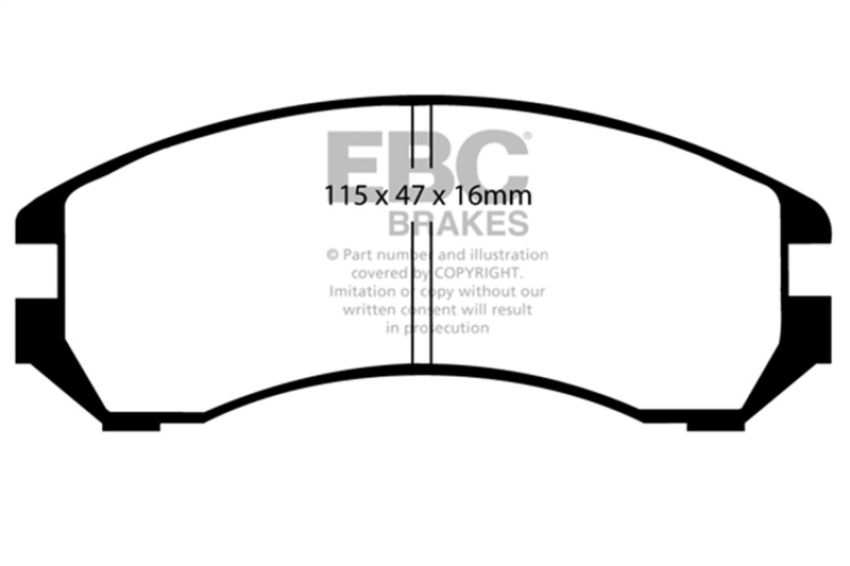 EBC Brakes DP2665 Greenstuff 2000 Series Sport Brake Pads